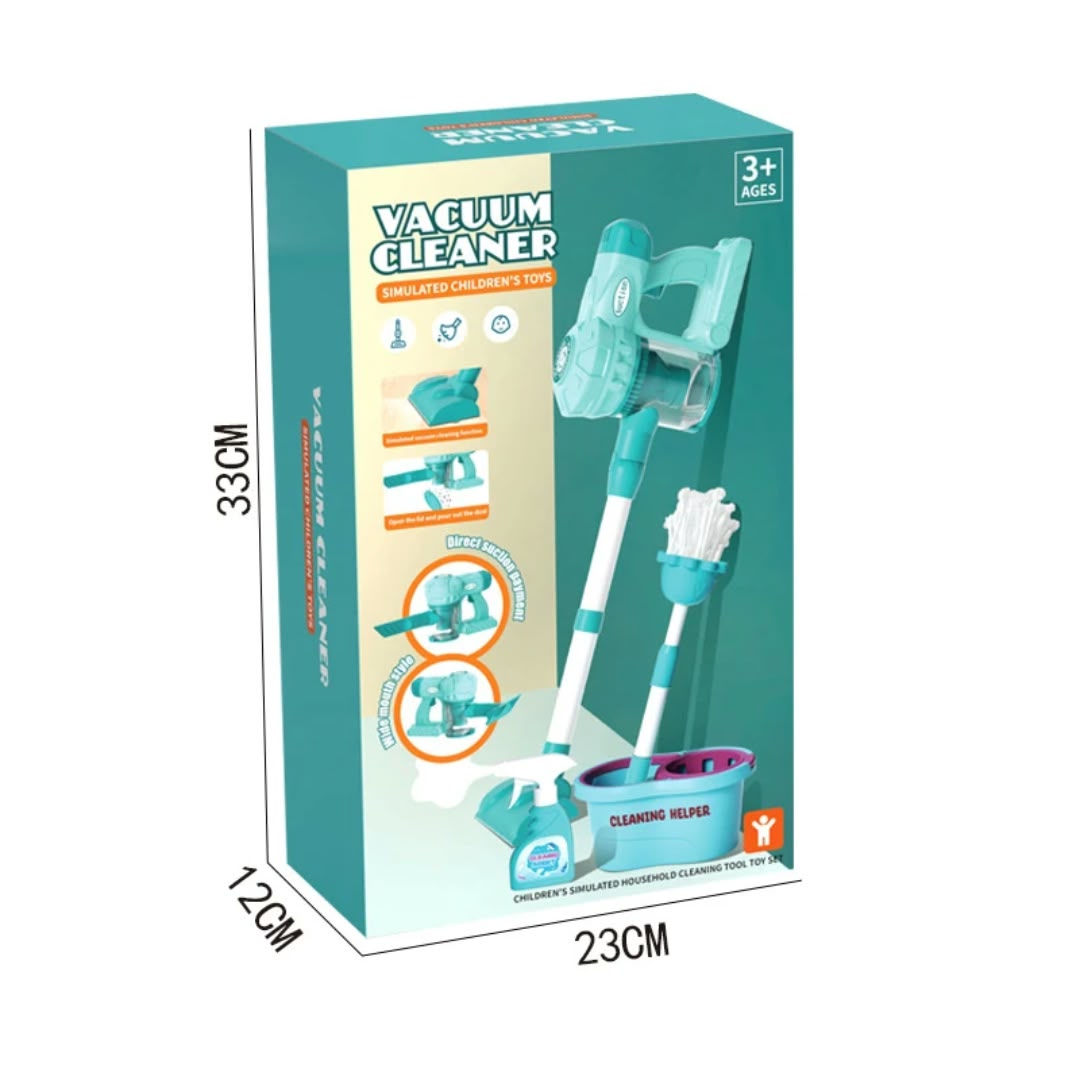 Kids Cord-Free Vacuum Cleaner and Housekeeping Playset