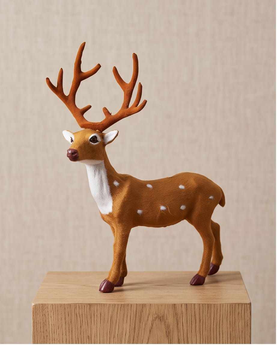 standing deer (reindeer/elk) tabletop figurine