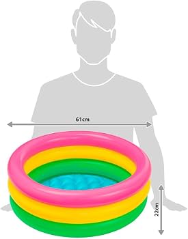 Circular inflatable pool