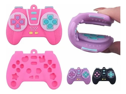 silicone video game controller baby teether