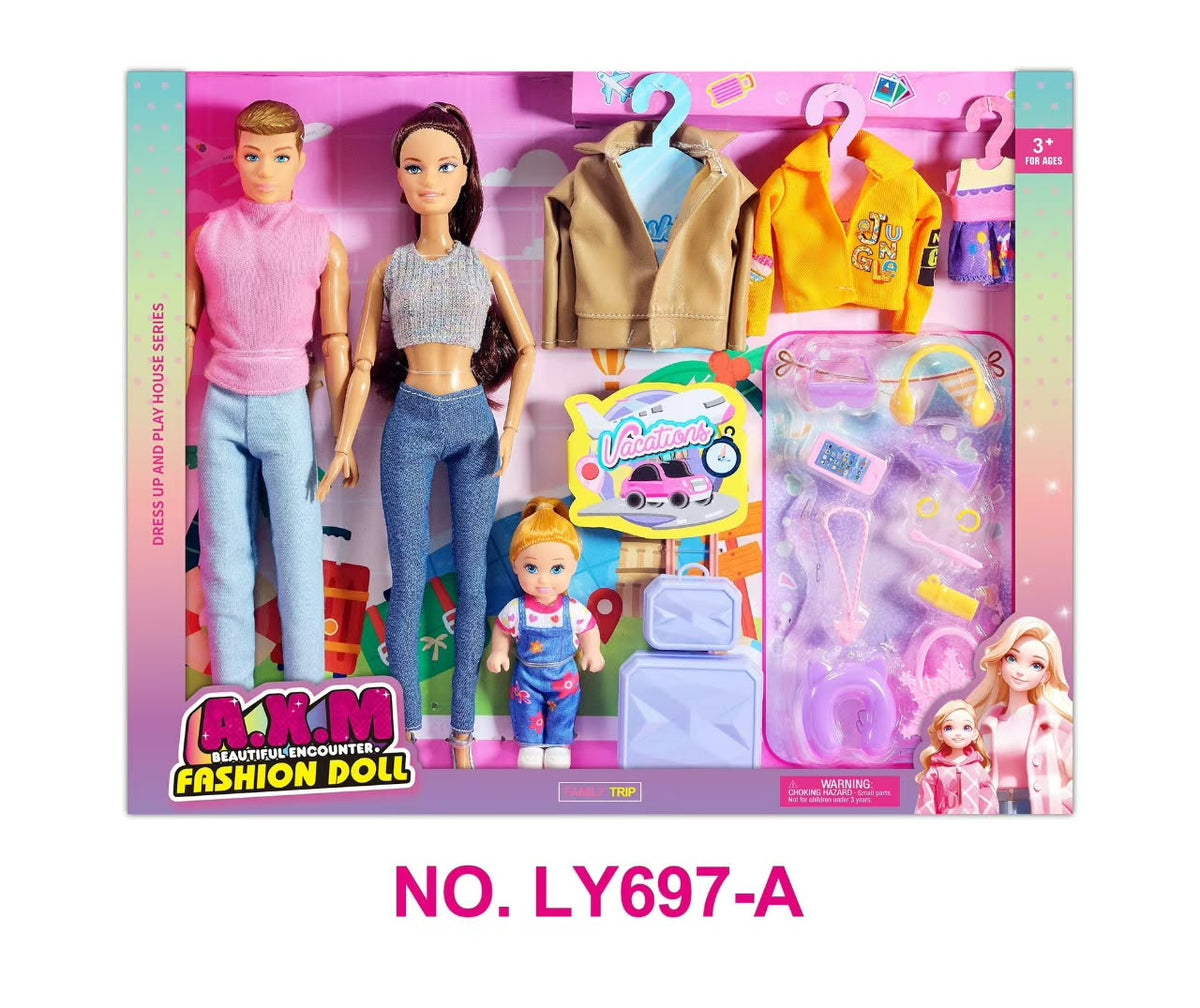 Fashion Doll Family Trip play set